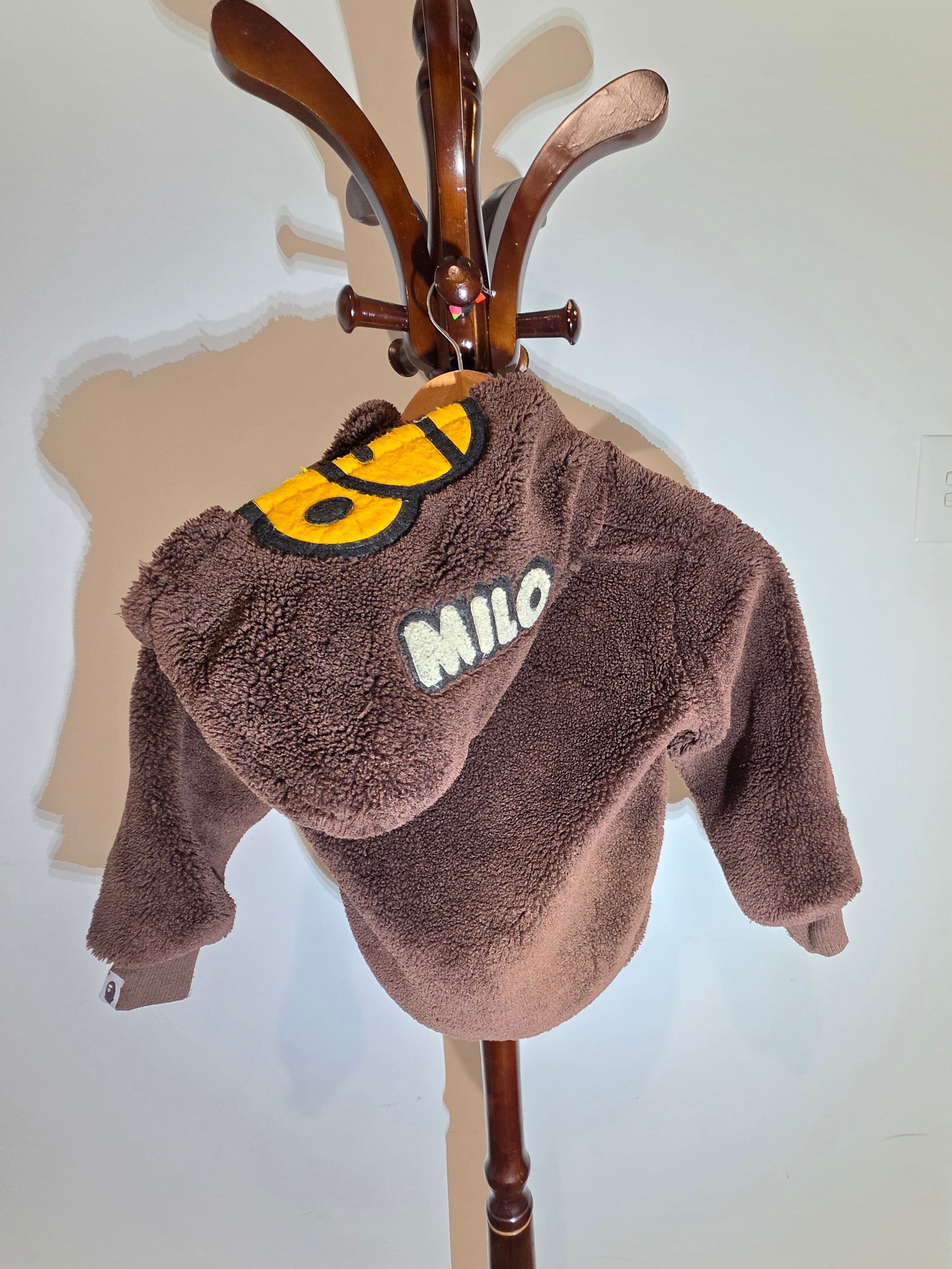 BAPE KIDS Sherpa zip jacket