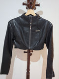 short leather jack small t89