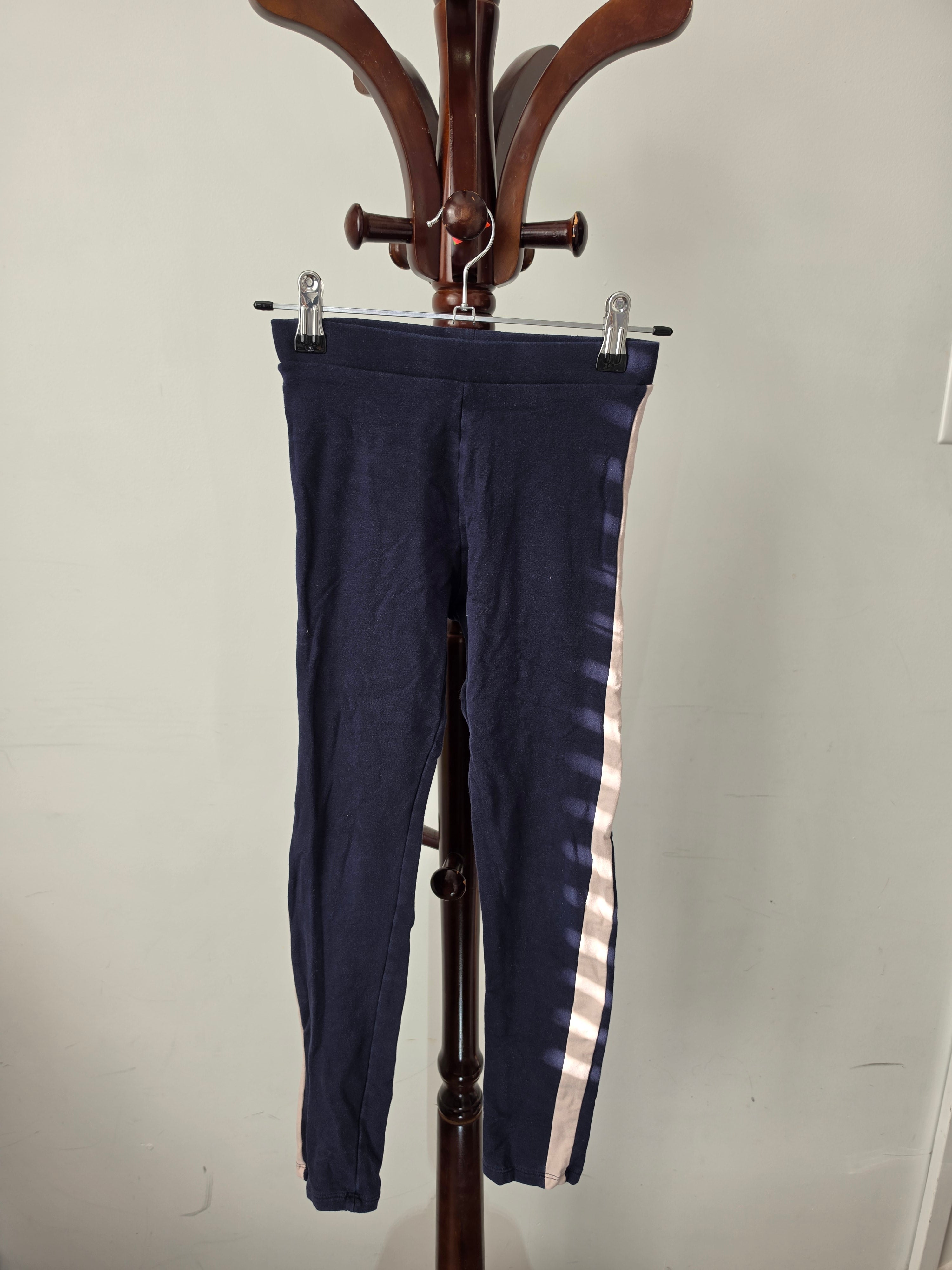 H&M Navy Side Stripe Leggings