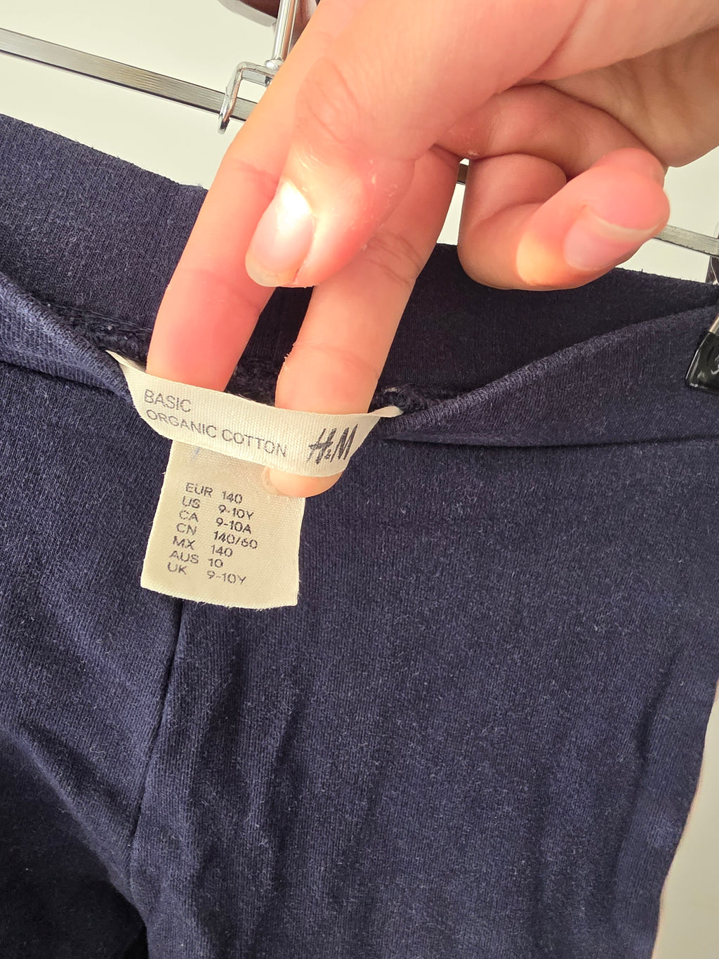 H&M Navy Side Stripe Leggings