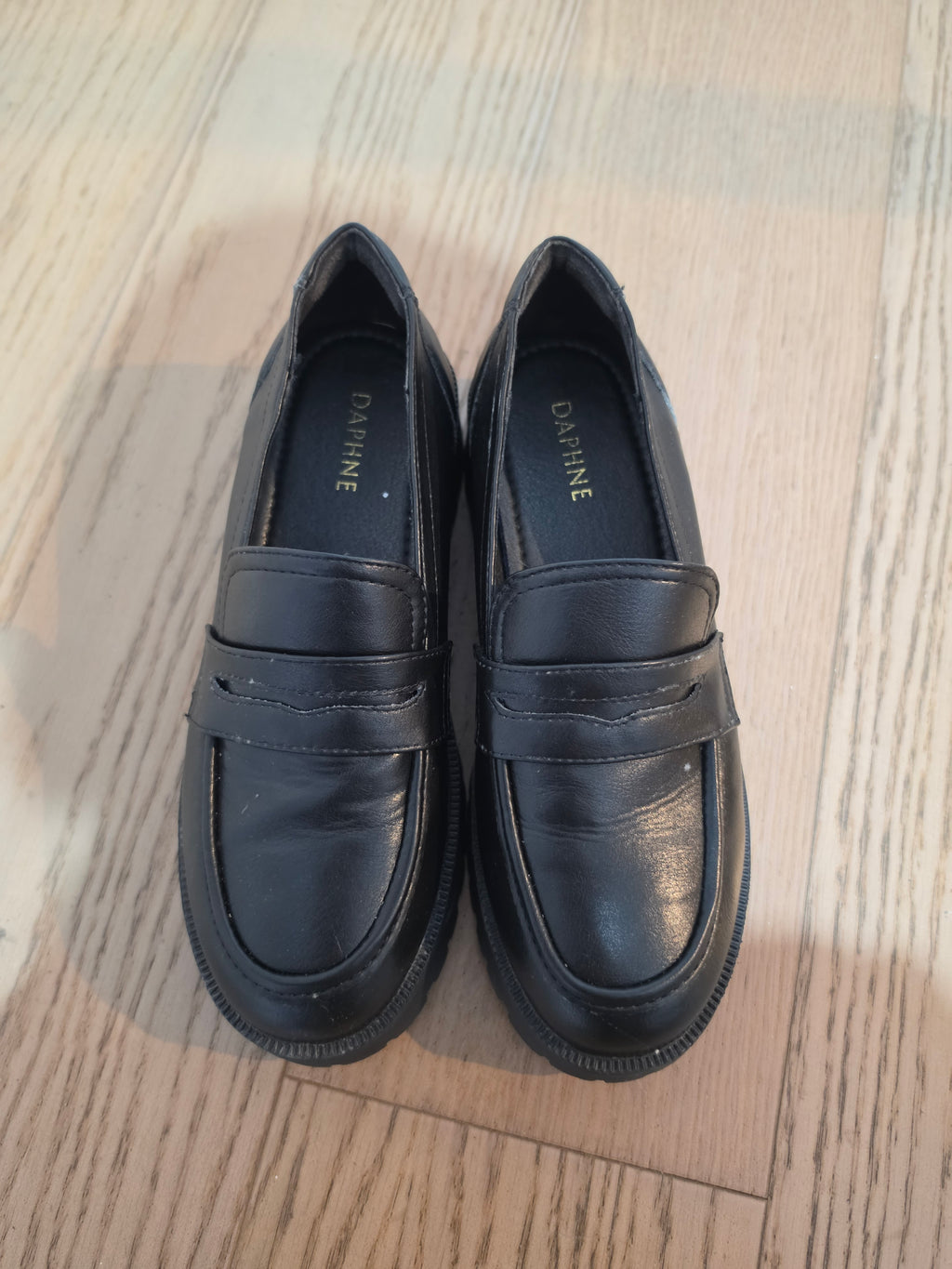 Black Chunky Sole Loafers women’s EU 38