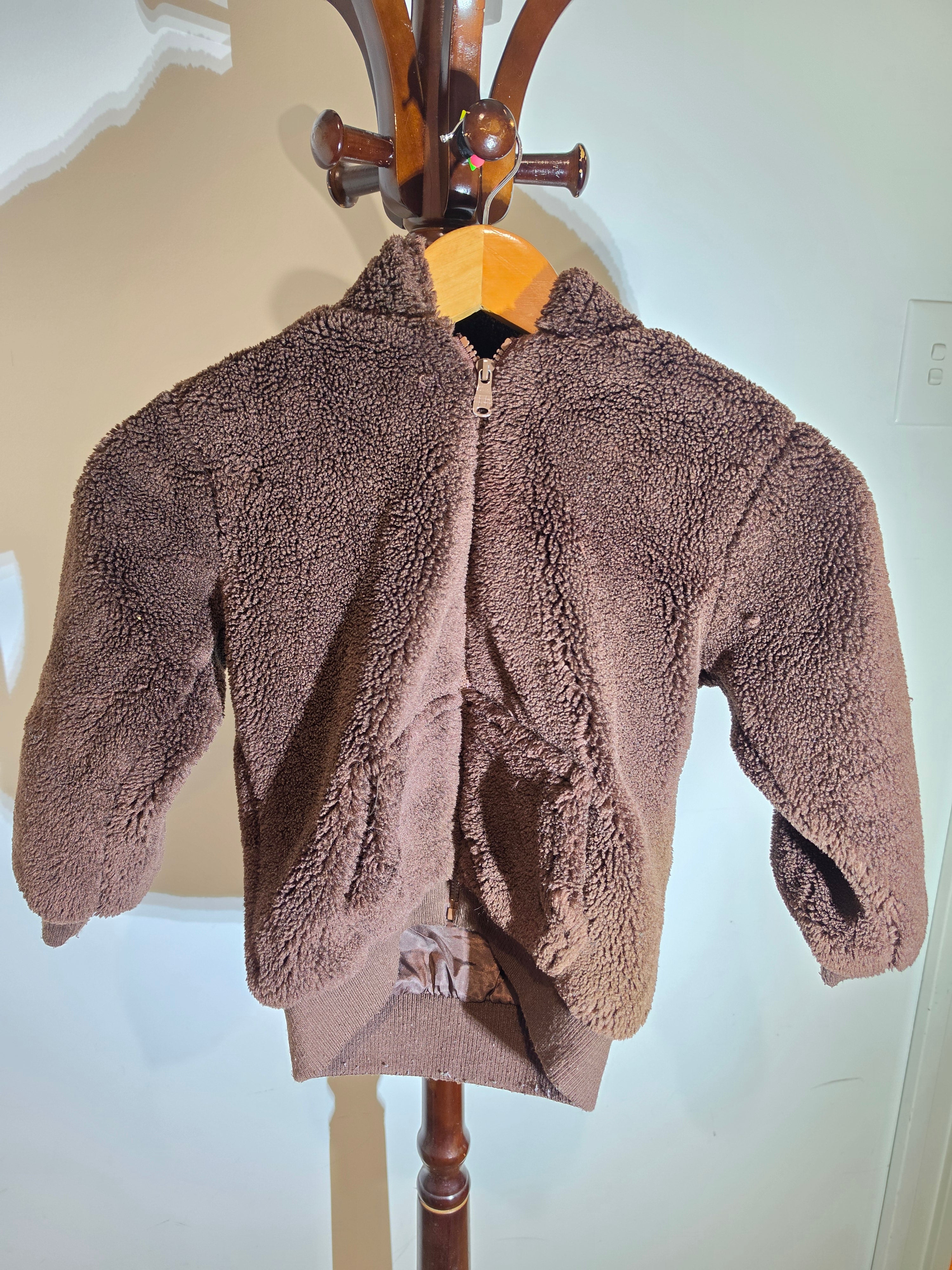 BAPE KIDS Sherpa zip jacket