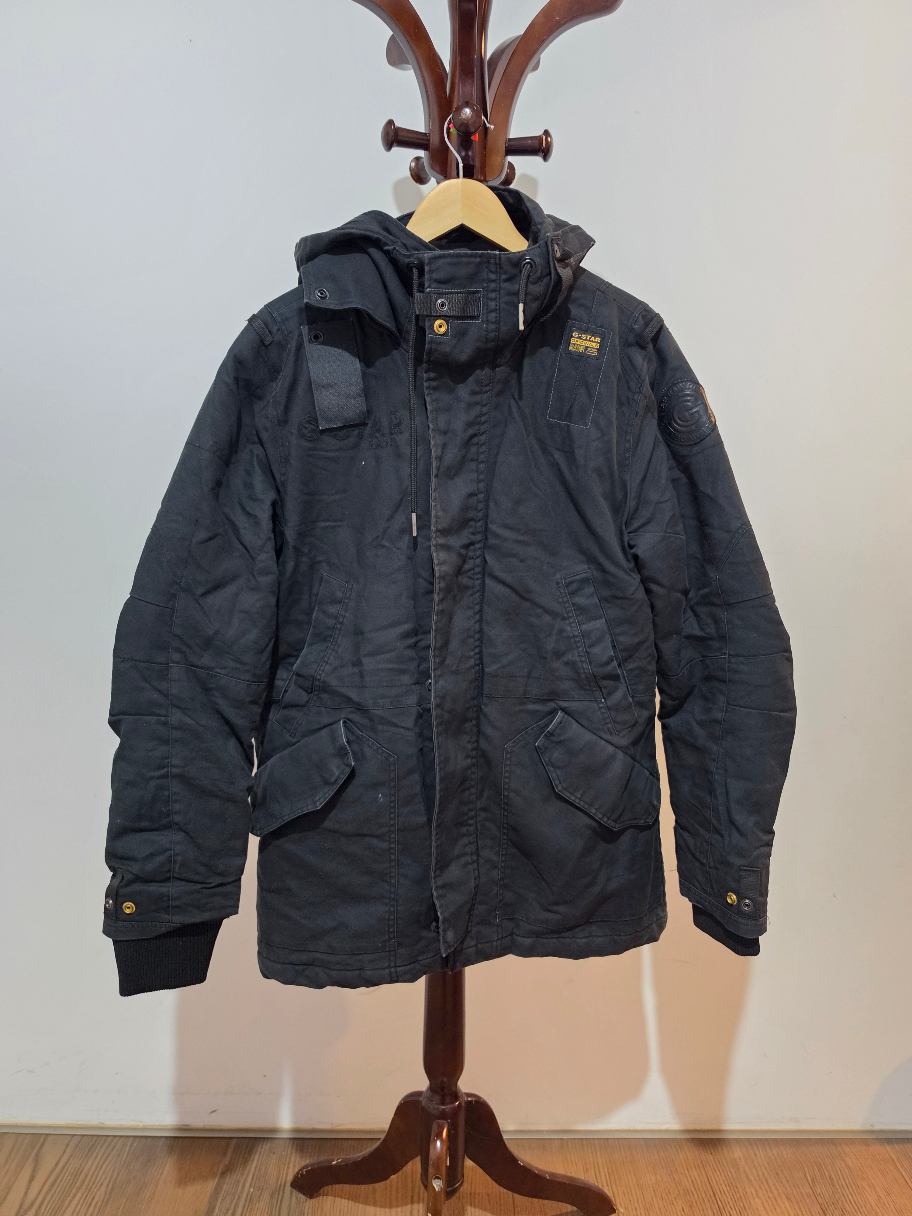 G-Star RAW Black Padded Winter Parka XL