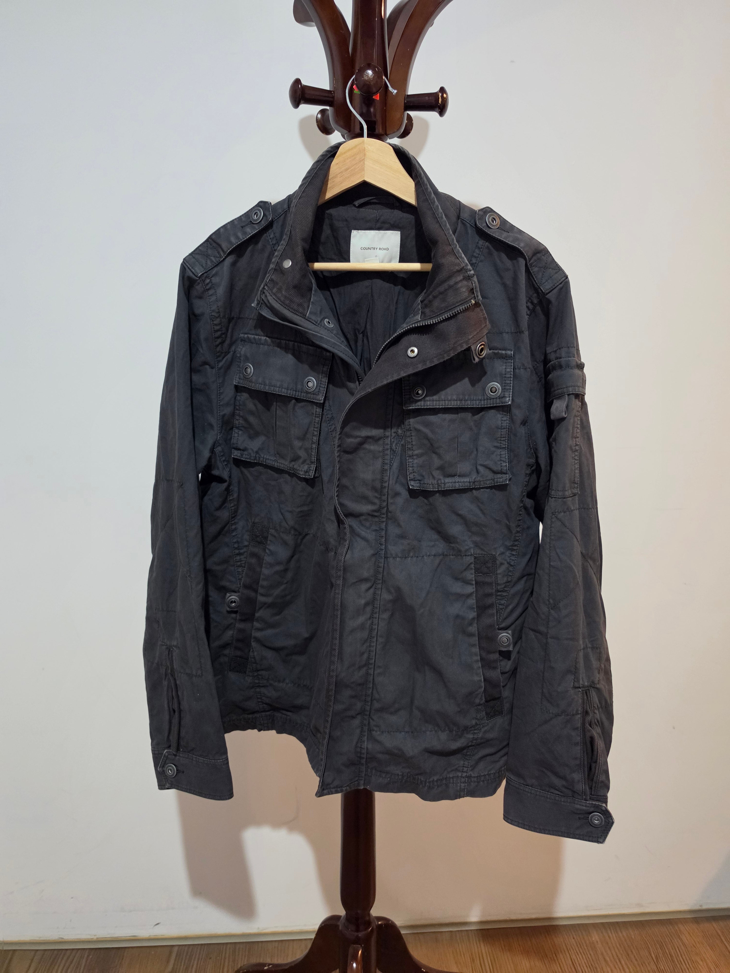 Country Road Men’s Black Utility Jacket – Size M