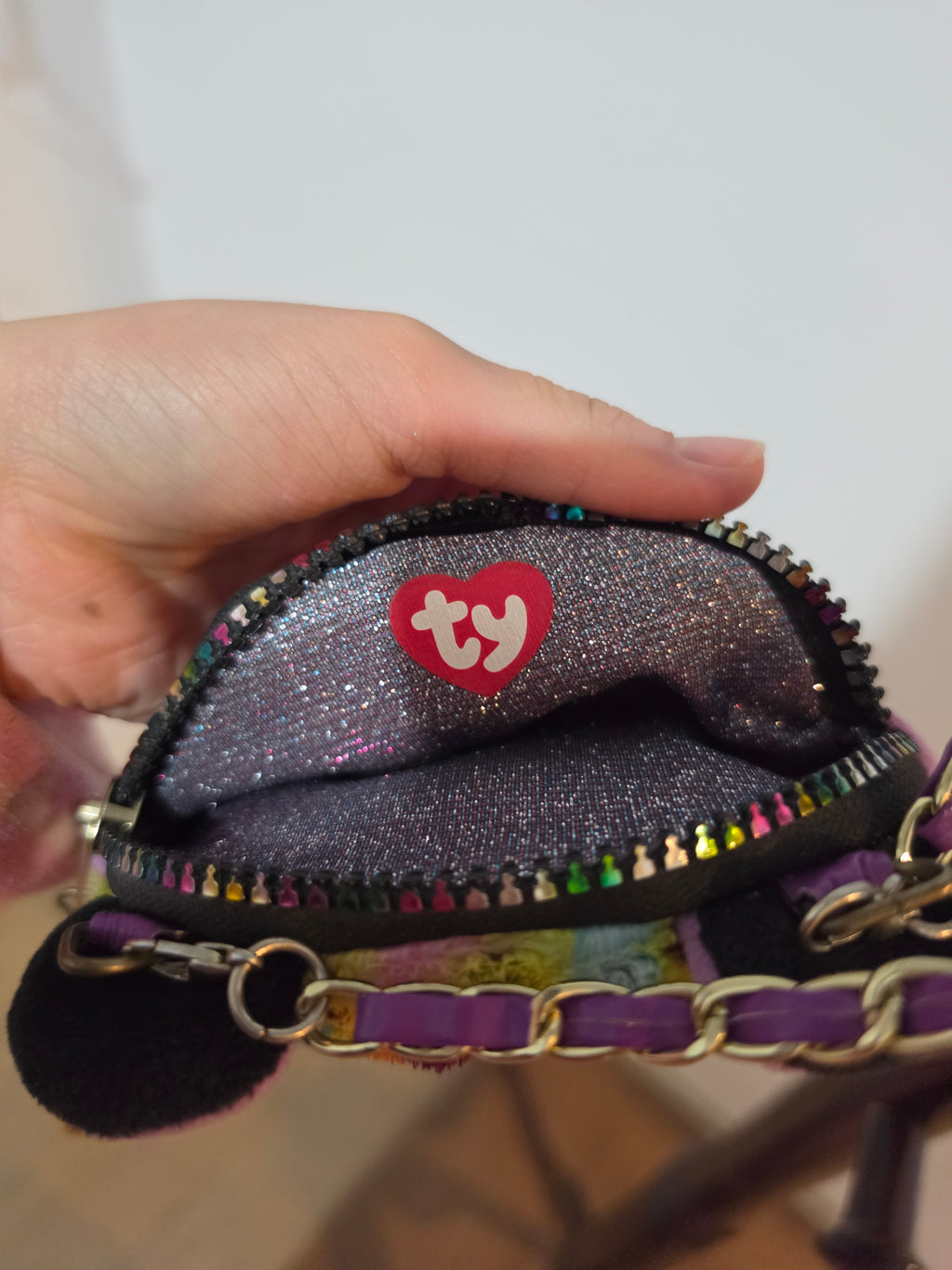 TY purple bag B2