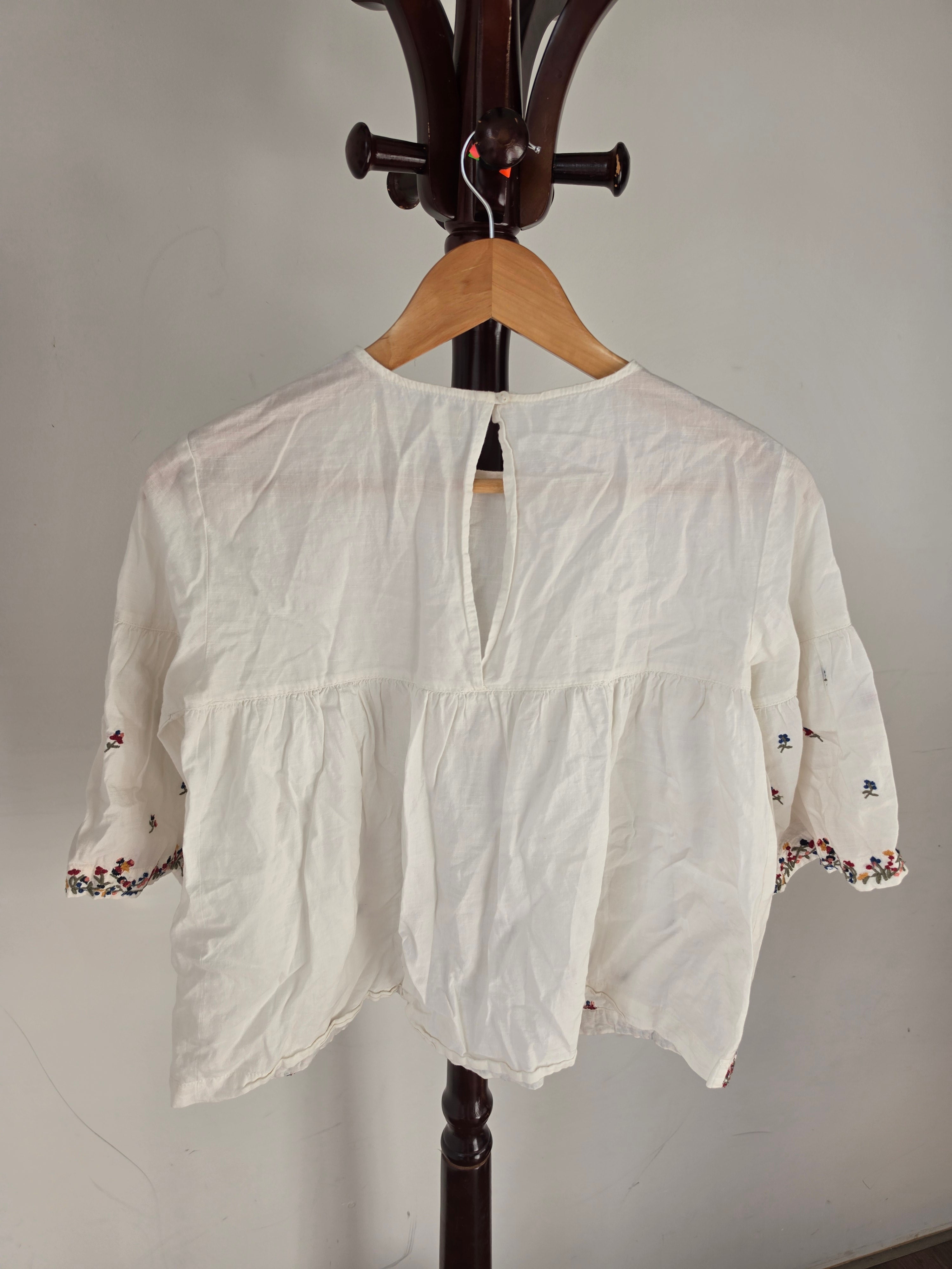 Zara Girls Floral Crop Top
