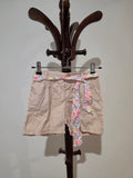 H&M Cotton Shorts with Floral Belt