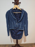 Federation Blue Denim Tailcoat Blazer XS