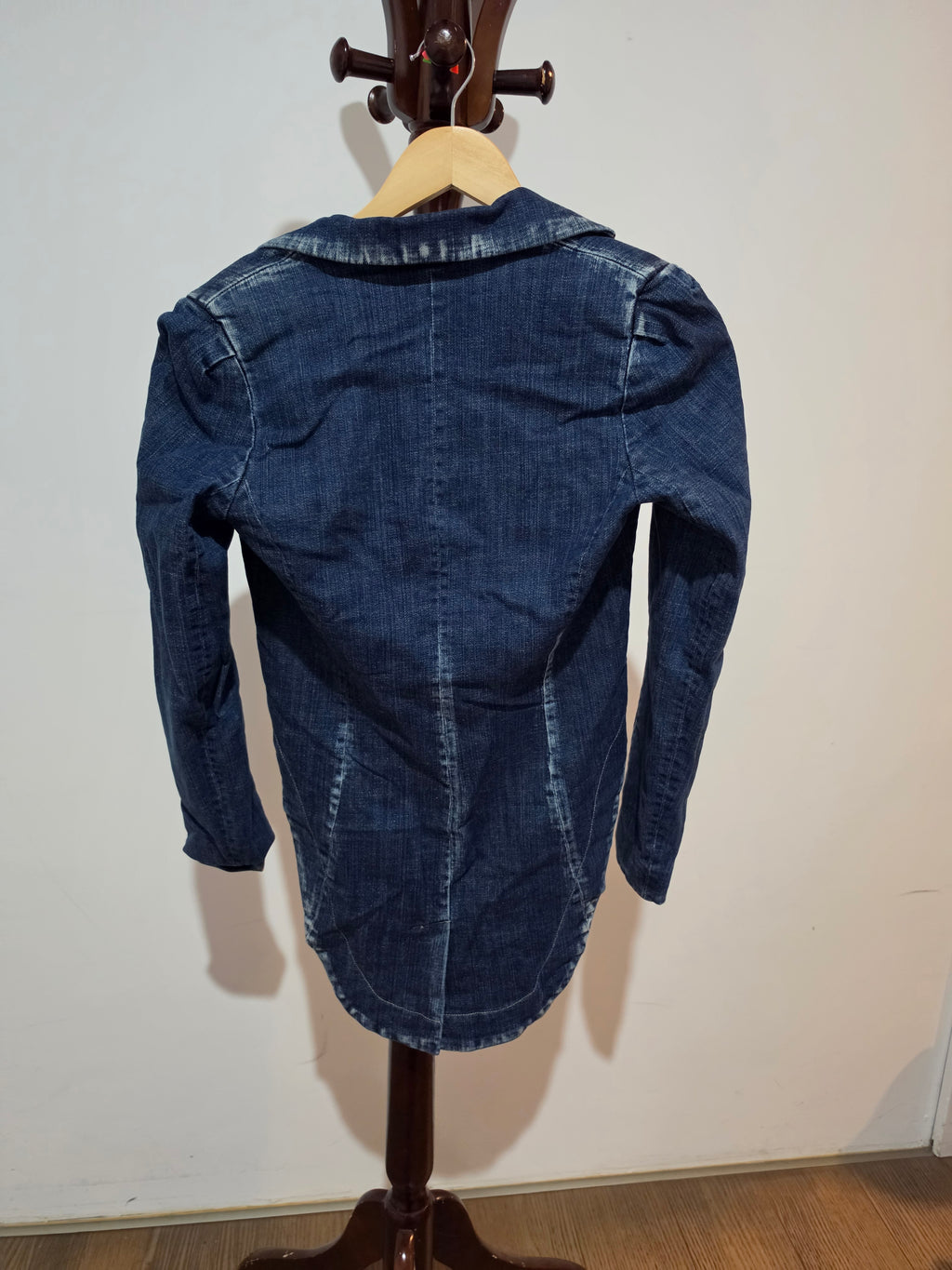 Federation Blue Denim Tailcoat Blazer XS