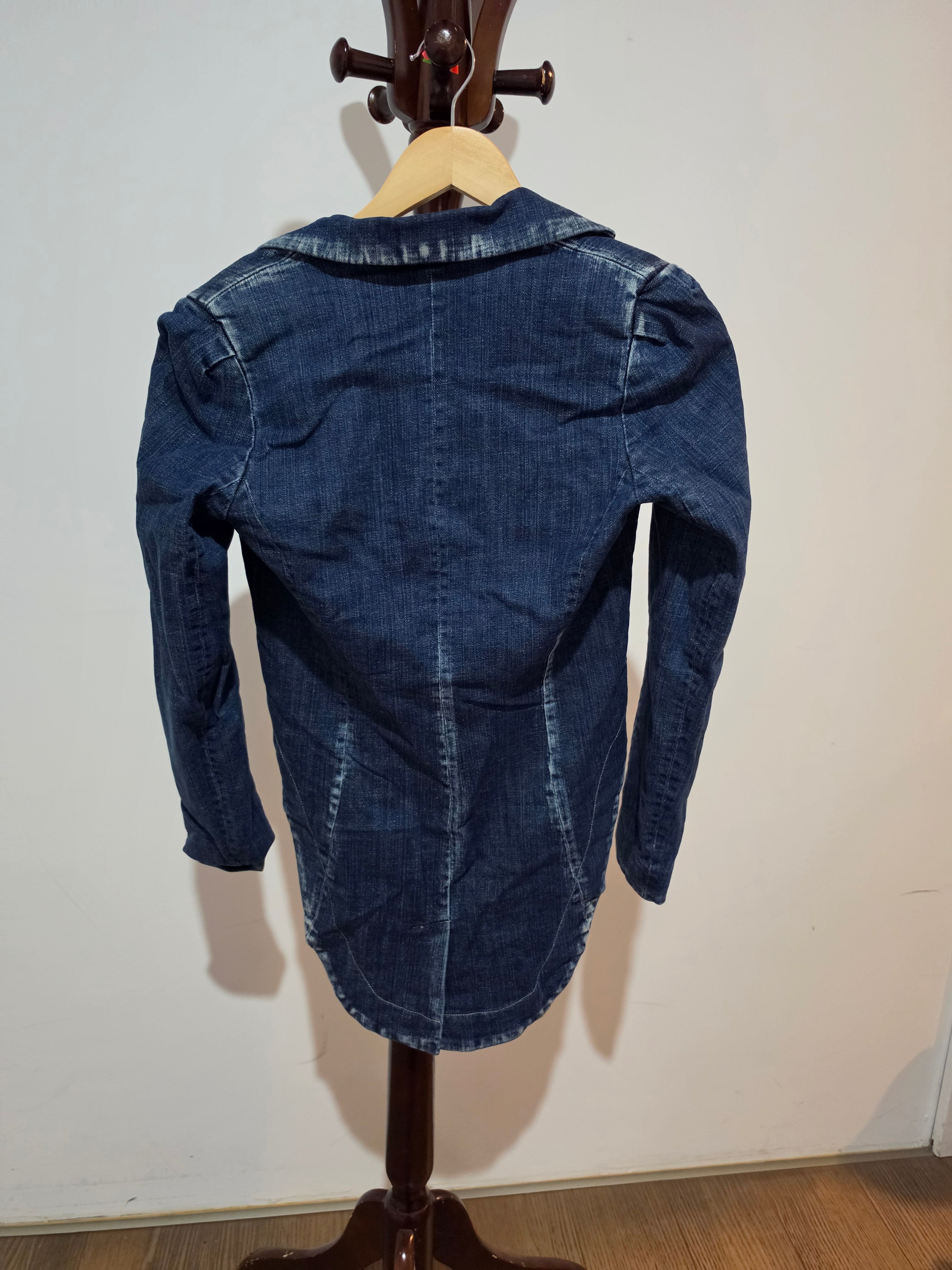 Federation Blue Denim Tailcoat Blazer XS