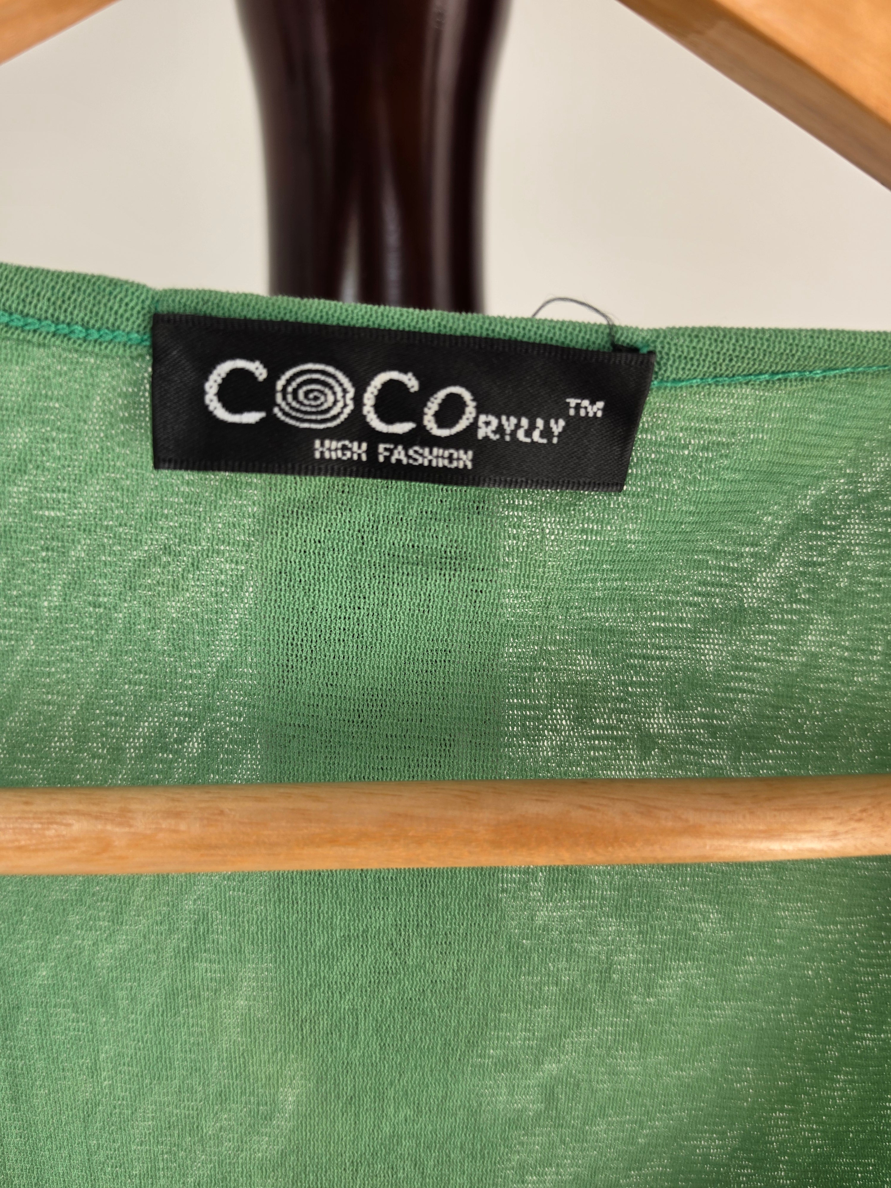 CoCo Styles Girls green Layered Lace Cami Tank Top